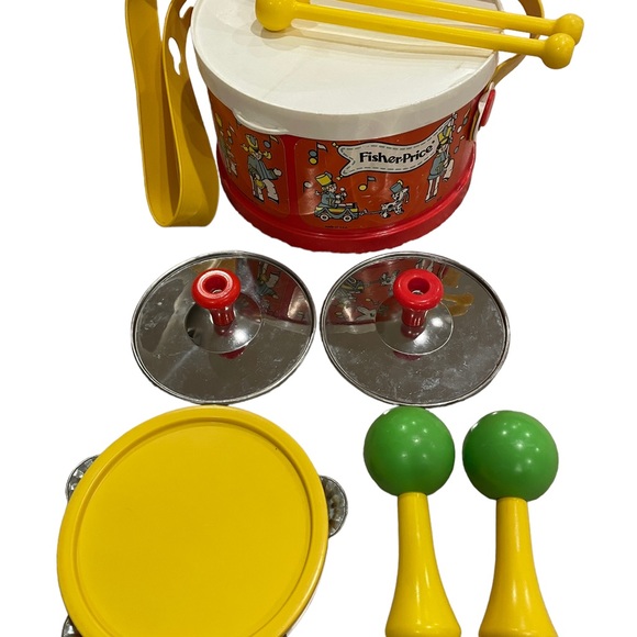 FisherPrice Toys Vintage Fisher Price Marching Band Drum Set 92